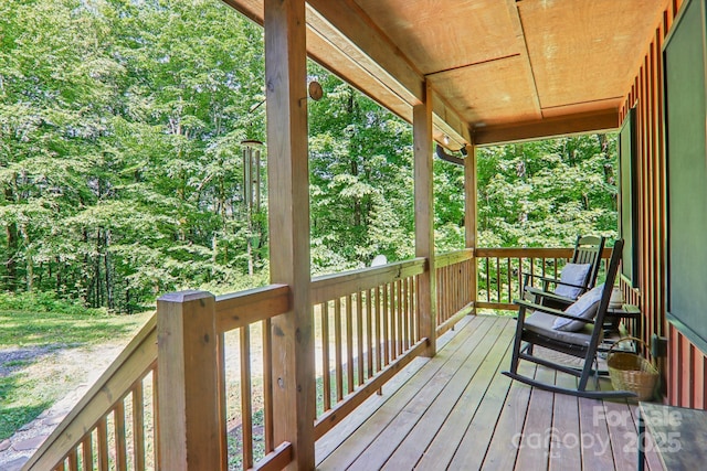 2171 Black Rock Rd, Cherokee, NC 28719 - view of deck