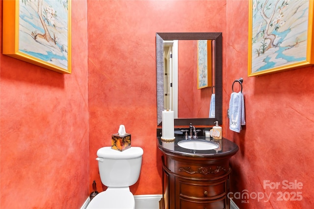 168 Blue Ridge Trl, Mooresville, NC 28117 - half bathroom with vanity and toilet