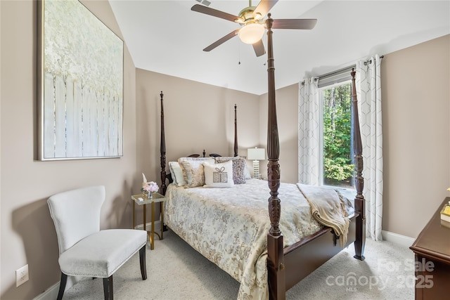 168 Blue Ridge Trl, Mooresville, NC 28117 - carpeted bedroom featuring baseboards and a ceiling fan