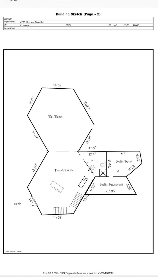 4275 Herman Sipe Rd, Conover, NC 28613 - view of home floor plan