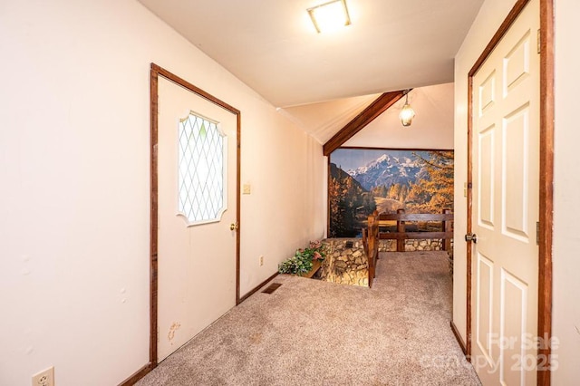 4275 Herman Sipe Rd, Conover, NC 28613 - hall with carpet floors and a mountain view