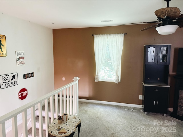 5017 Celeste Ct, Charlotte, NC 27609 - carpeted bedroom with baseboards and a ceiling fan