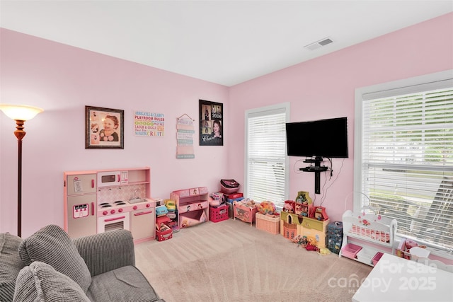 1636 Ridge Haven Rd, Waxhaw, NC 28173 - rec room featuring carpet and healthy amount of natural light
