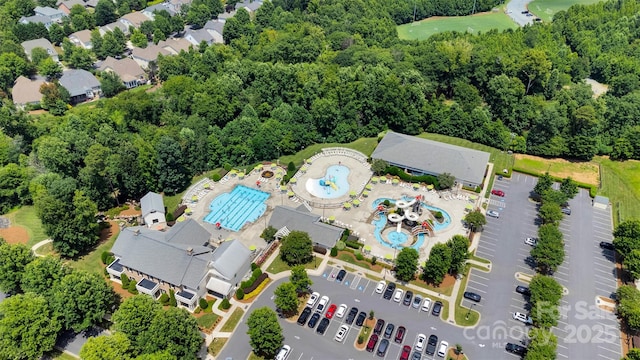 1636 Ridge Haven Rd, Waxhaw, NC 28173 - drone / aerial view of a pool area