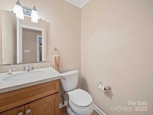 2020 Dawnshire Dr, Gastonia, NC 28054 - bathroom with ornamental molding and vanity