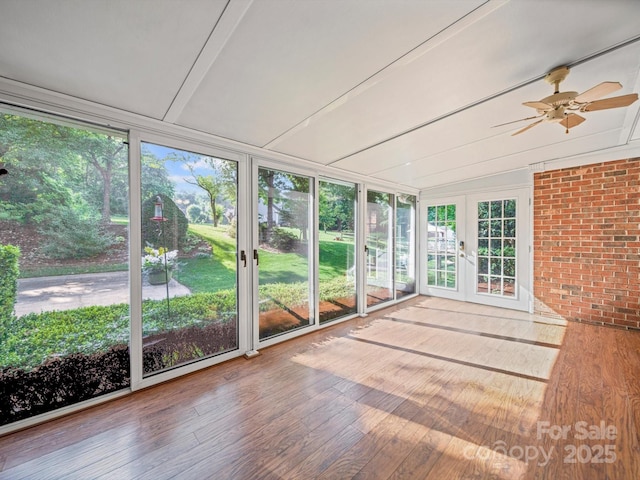 2020 Dawnshire Dr, Gastonia, NC 28054 - unfurnished sunroom featuring french doors and vaulted ceiling