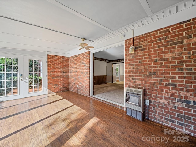 2020 Dawnshire Dr, Gastonia, NC 28054 - unfurnished sunroom with french doors and heating unit