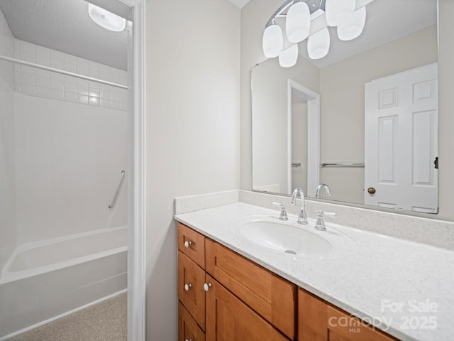 2020 Dawnshire Dr, Gastonia, NC 28054 - bathroom with vanity and shower / bathtub combination