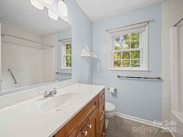 2020 Dawnshire Dr, Gastonia, NC 28054 - bathroom featuring vanity and tub / shower combination