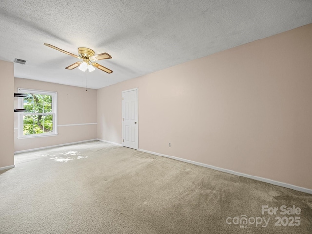 2020 Dawnshire Dr, Gastonia, NC 28054 - unfurnished room featuring ceiling fan, carpet, and a textured ceiling