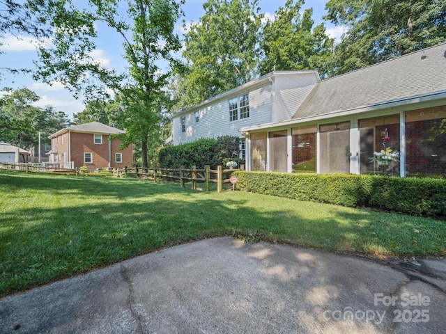 2020 Dawnshire Dr, Gastonia, NC 28054 - view of yard with a sunroom