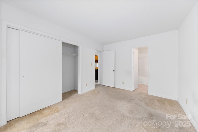 1604 Sharon Rd W Unit 30, Charlotte, NC 28210 - unfurnished bedroom with carpet floors, a closet, and ensuite bathroom