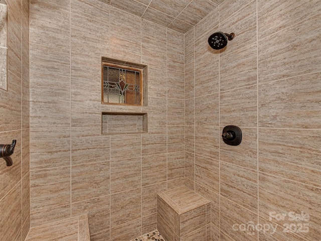5109 Walnut Grove Ln, Charlotte, NC 28227 - bathroom with tiled shower