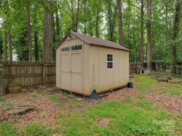 5109 Walnut Grove Ln, Charlotte, NC 28227 - view of shed featuring a fenced backyard