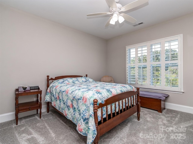 1011 Golden Bell Dr, Waxhaw, NC 28173 - bedroom with carpet and a ceiling fan