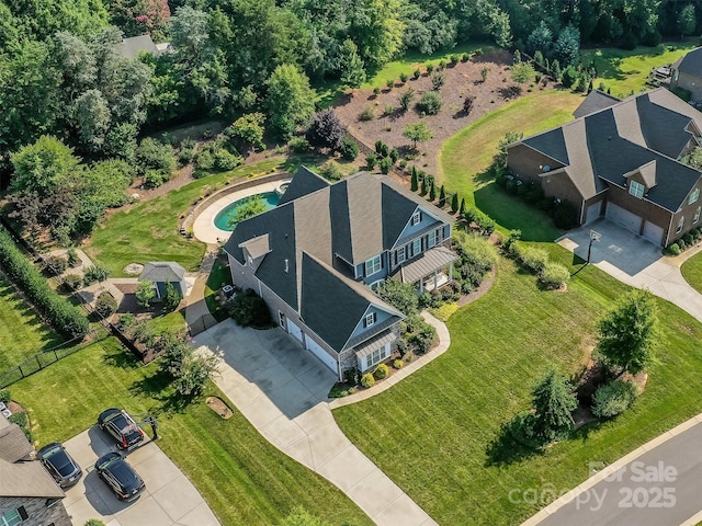 1011 Golden Bell Dr, Waxhaw, NC 28173 - drone / aerial view of a pool