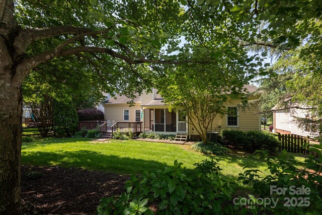 6507 Fairway Point Dr, Charlotte, NC 28269 - back of house featuring a deck