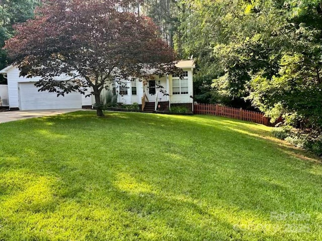 1920 Waldeck Ct, Mount Pleasant, NC 28124 - view of yard with a garage and driveway