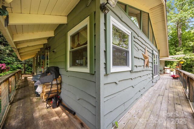 13884 Cruso Rd, Canton, NC 28716 - view of deck
