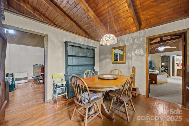 13884 Cruso Rd, Canton, NC 28716 - dining space with wooden ceiling and wood-type flooring