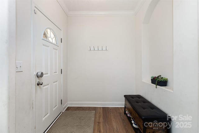 1593 Bloomfield Rd, Rock Hill, SC 29732 - entrance foyer with wood finished floors, crown molding, and arched walkways