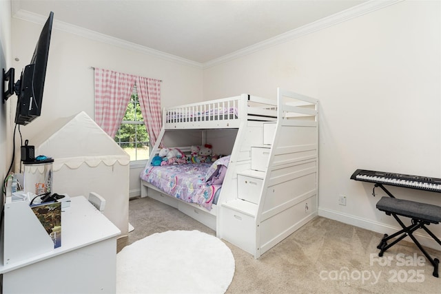 1593 Bloomfield Rd, Rock Hill, SC 29732 - bedroom featuring light carpet and crown molding