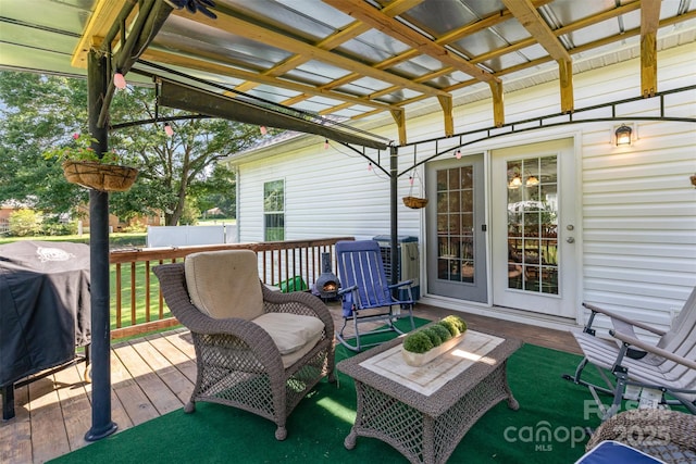 1593 Bloomfield Rd, Rock Hill, SC 29732 - deck featuring grilling area