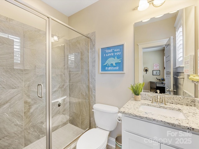 612 Ideal Way, Charlotte, NC 28203 - bathroom featuring vanity and a shower stall