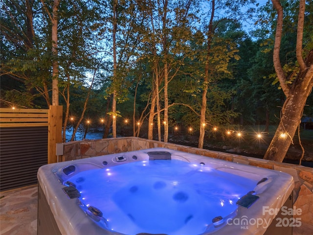14715 Cruso Rd, Canton, NC 28716 - wooden terrace featuring a hot tub