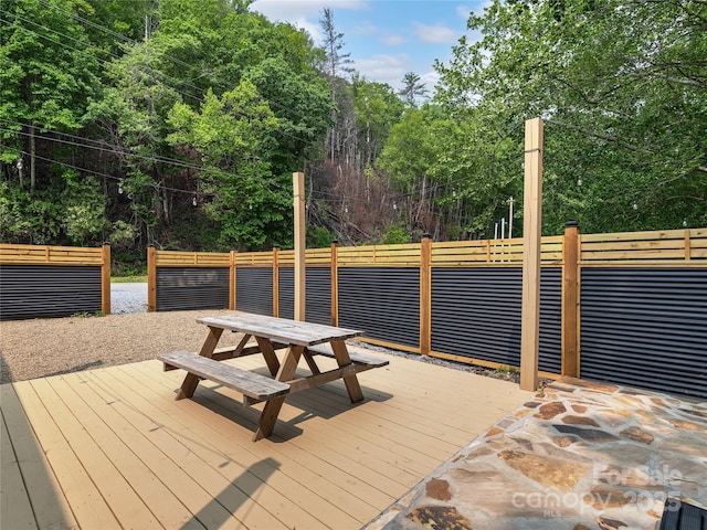 14715 Cruso Rd, Canton, NC 28716 - deck featuring outdoor dining area
