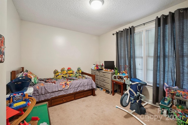 360 S Brady Ave, Newton, NC 28658 - carpeted bedroom featuring multiple windows and a textured ceiling