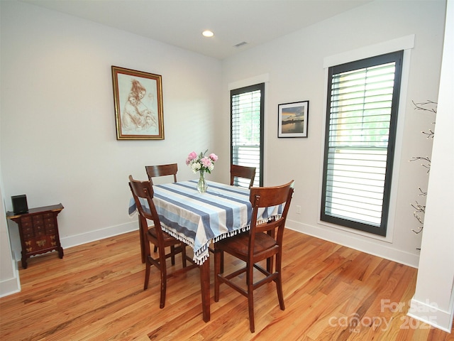 4282 Brandy Creek Ct, Clover, SC 29710 - dining space featuring light wood-type flooring and recessed lighting