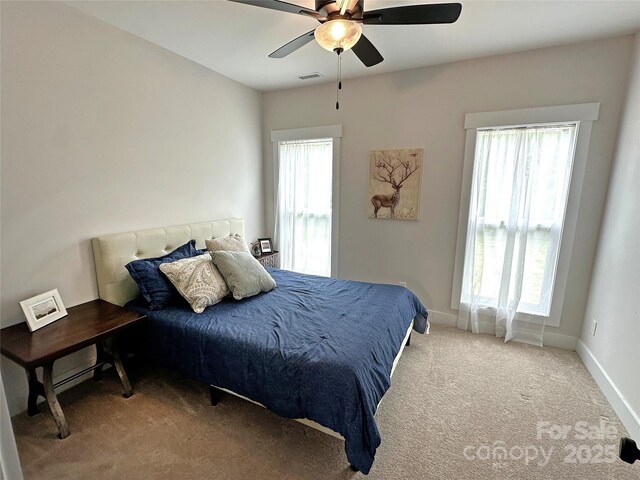 4282 Brandy Creek Ct, Clover, SC 29710 - carpeted bedroom with a ceiling fan and baseboards
