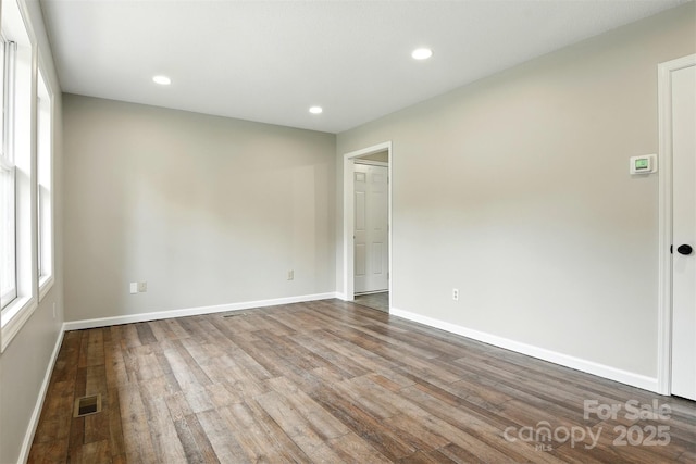 3404 Sheely Rd, Lenoir, NC 28645 - empty room featuring wood finished floors and recessed lighting
