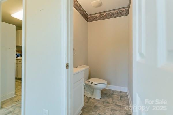 639 Panther Point Trl, Richfield, NC 28137 - bathroom featuring vanity and stone finish flooring