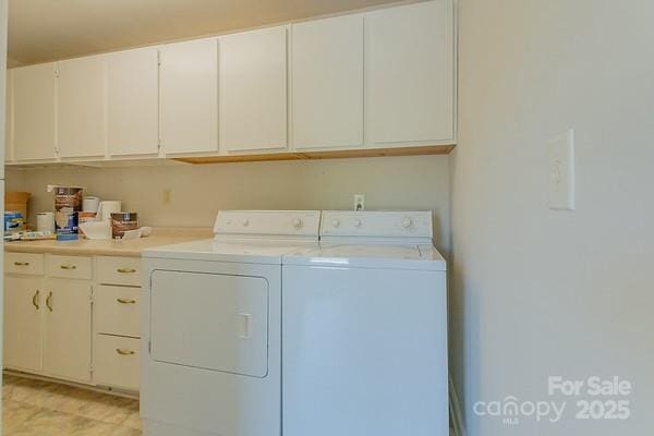 639 Panther Point Trl, Richfield, NC 28137 - washroom featuring independent washer and dryer and cabinet space
