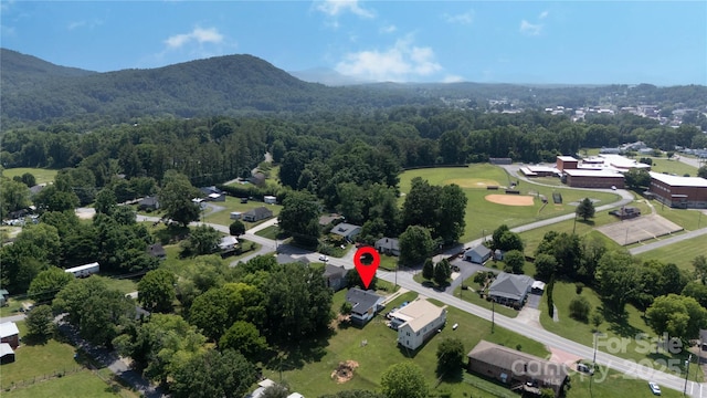 820 Baldwin Ave, Marion, NC 28752 - bird's eye view of a forest and a mountain backdrop