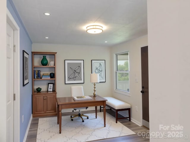 820 Baldwin Ave, Marion, NC 28752 - office featuring wood finished floors and recessed lighting