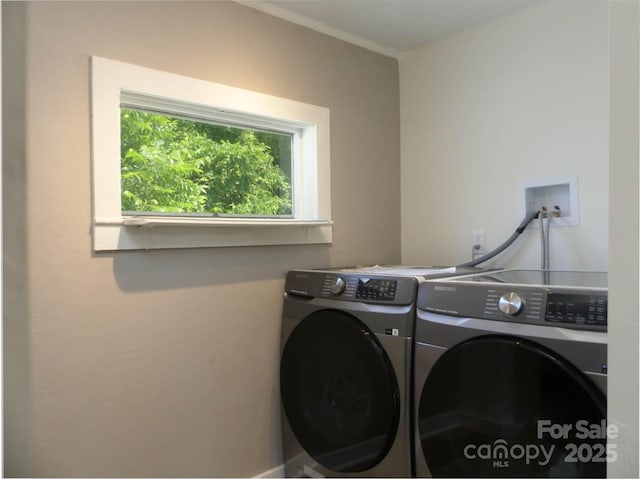 820 Baldwin Ave, Marion, NC 28752 - laundry room with washing machine and clothes dryer