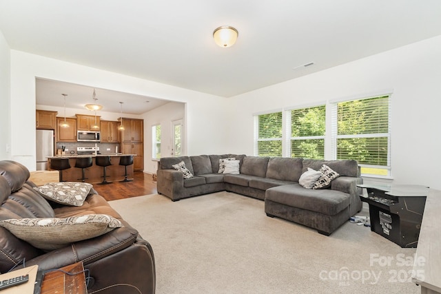 1691 Ashley Lynn Ct, Stanfield, NC 28163 - living room with wood finished floors