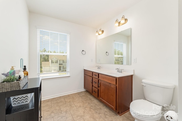 1691 Ashley Lynn Ct, Stanfield, NC 28163 - bathroom with double vanity and healthy amount of natural light