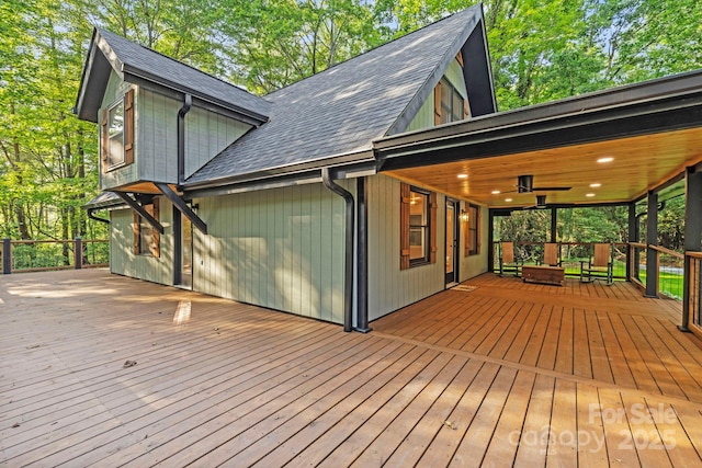 327 Flat Ridge Dr, Lake Toxaway, NC 28774 - view of wooden deck