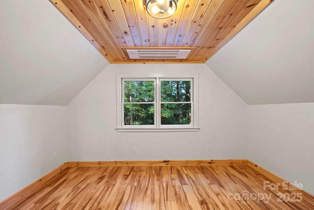 327 Flat Ridge Dr, Lake Toxaway, NC 28774 - additional living space with wood finished floors, vaulted ceiling, and wooden ceiling