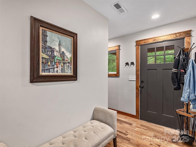 505 Scenic Cir, Waynesville, NC 28786 - foyer featuring light wood-style flooring and recessed lighting