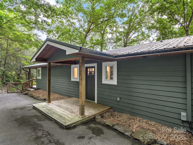 505 Scenic Cir, Waynesville, NC 28786 - back of house featuring a metal roof
