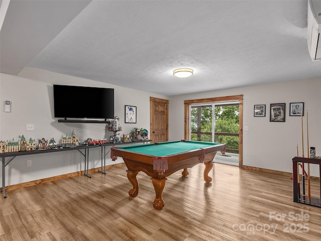 505 Scenic Cir, Waynesville, NC 28786 - game room featuring light wood-style flooring, billiards, and a textured ceiling