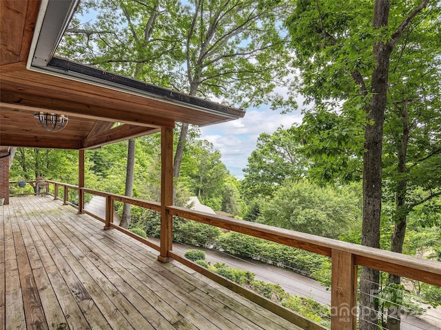 505 Scenic Cir, Waynesville, NC 28786 - view of wooden deck