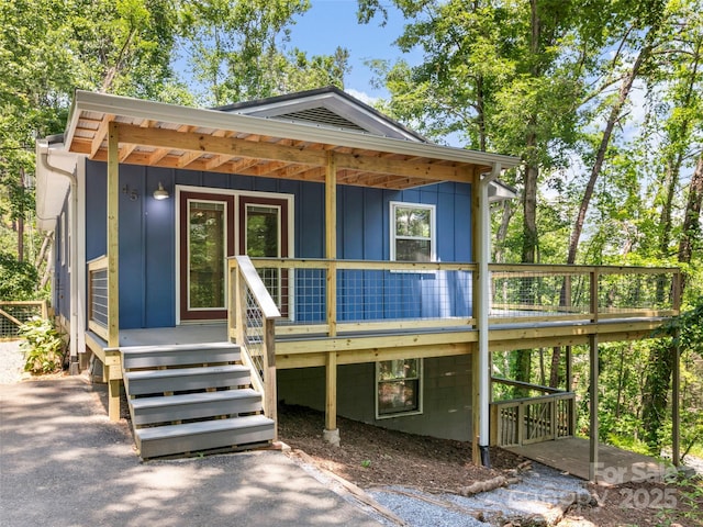 45 Avondale Heights Rd, Asheville, NC 28803 - view of front of house with board and batten siding