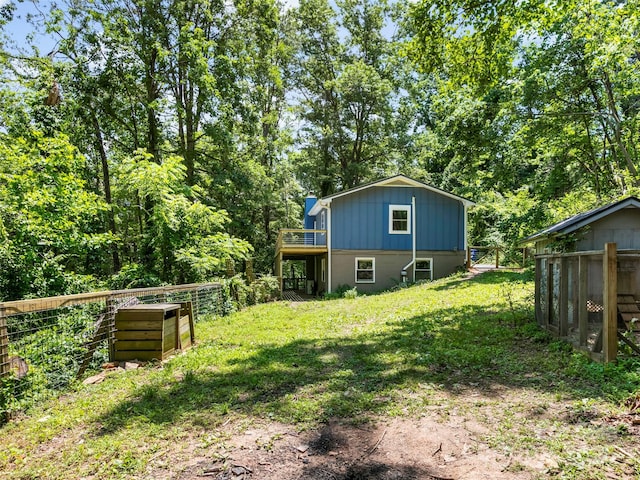 45 Avondale Heights Rd, Asheville, NC 28803 - view of yard with a deck