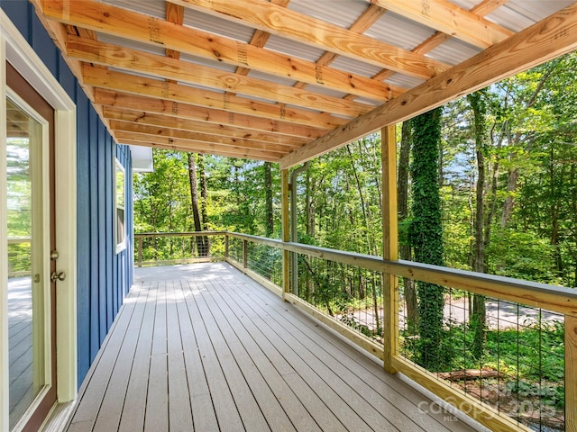 45 Avondale Heights Rd, Asheville, NC 28803 - view of wooden terrace